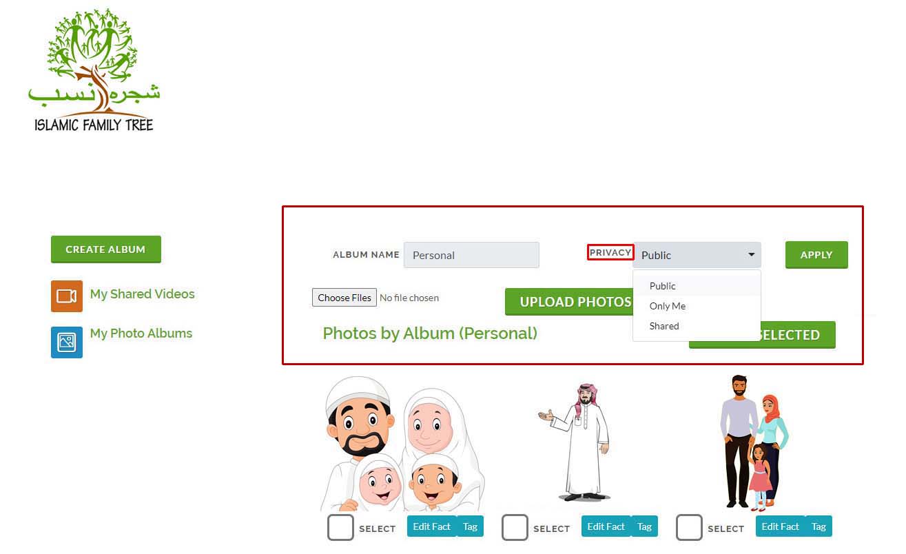Full Security & Privacy in Islamic family tree | islamic family tree